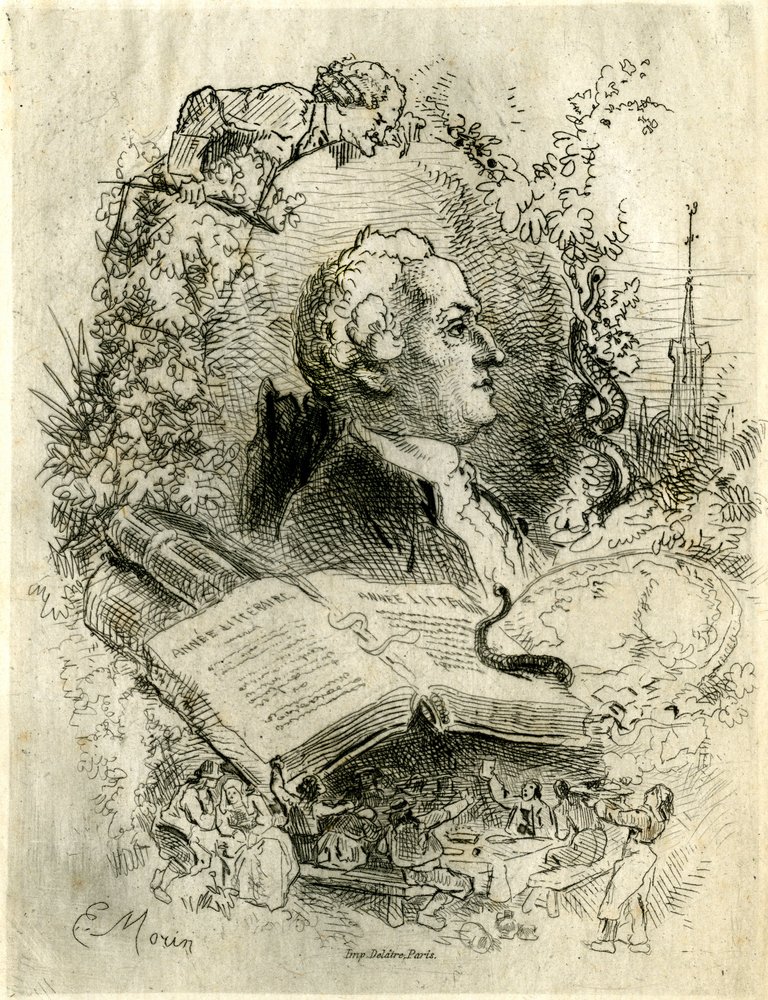 Porträt von Elie Catherine Freron (1718-1776) von Edmond Morin