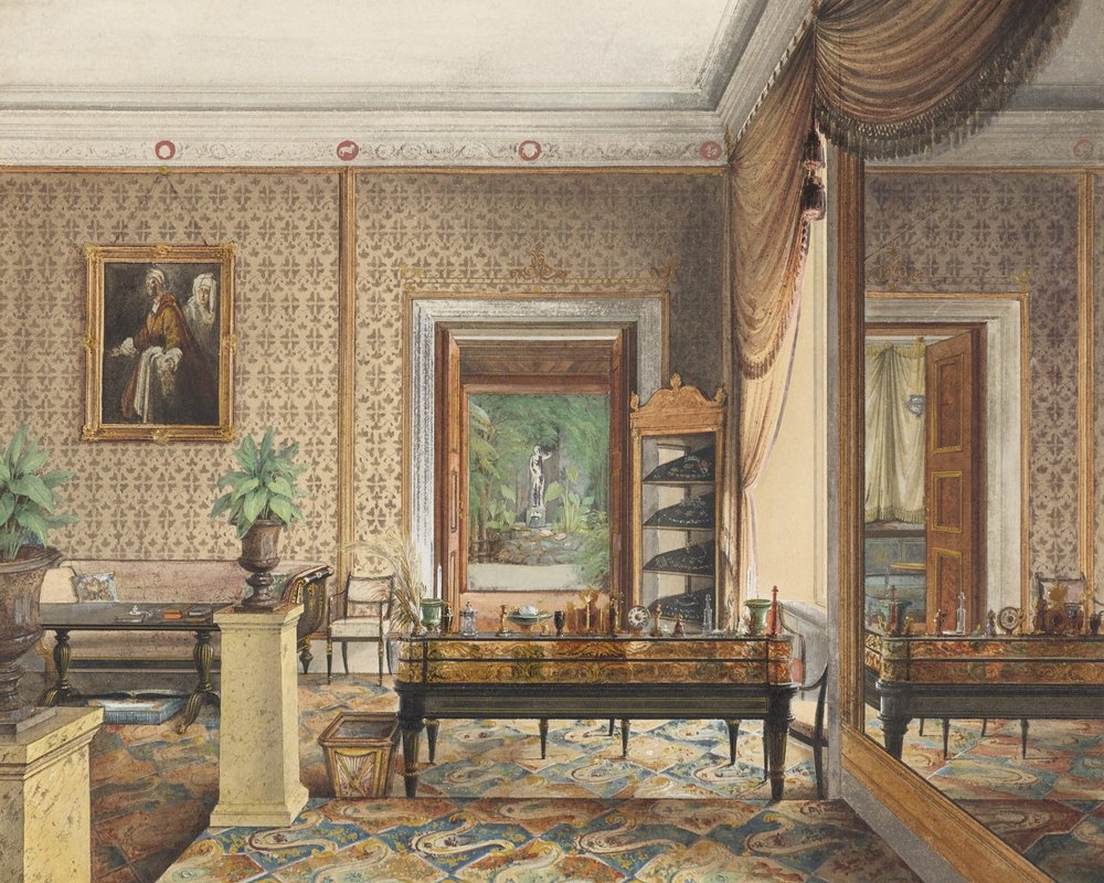 Das Arbeitszimmer des Prinzen Karl von Preußen von Eduard Gaertner