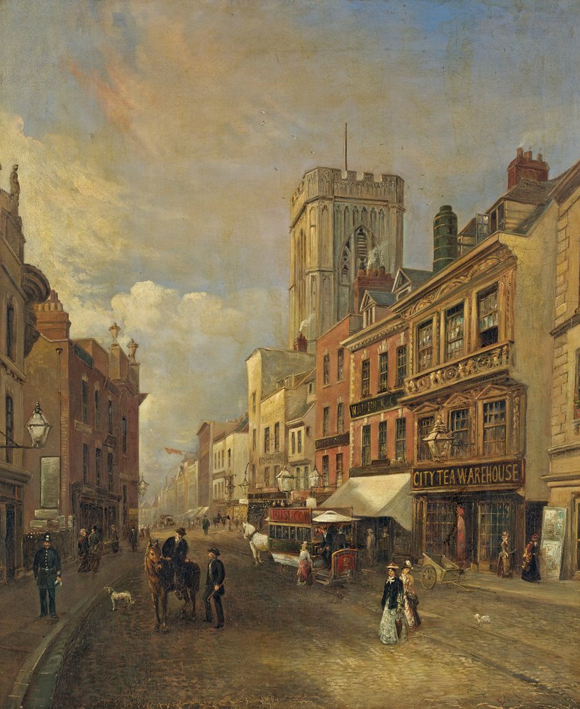 Southgate Street, Gloucester, um 1875 von Edward Smith
