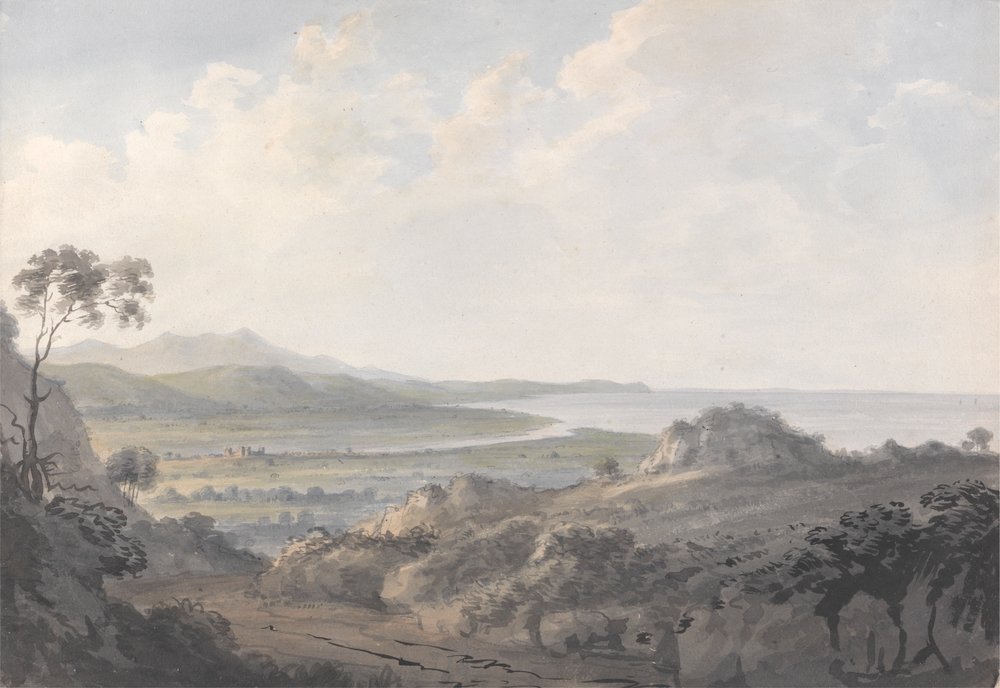 Küstenszene mit Flussmündung von Edward Dayes