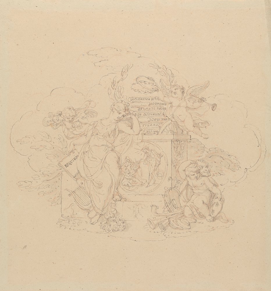 Entwürfe für Illustrationen zu Mozarts Opern von Edward Francis Burney