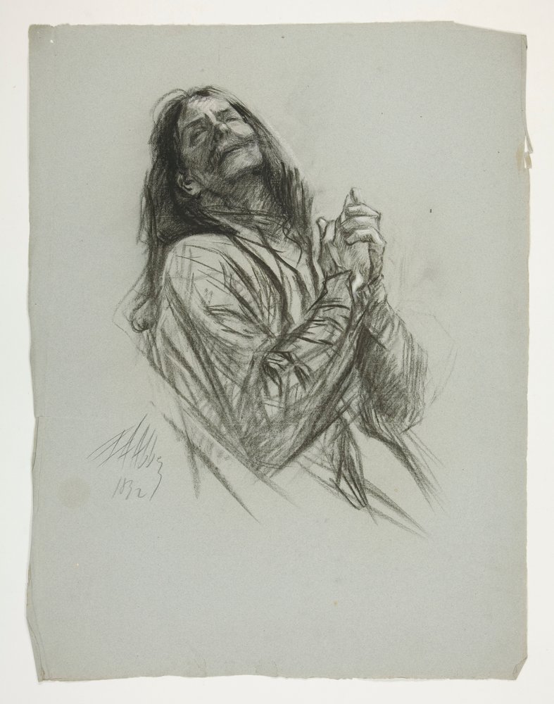 Figurenstudie für König Artus von Edwin Austin Abbey