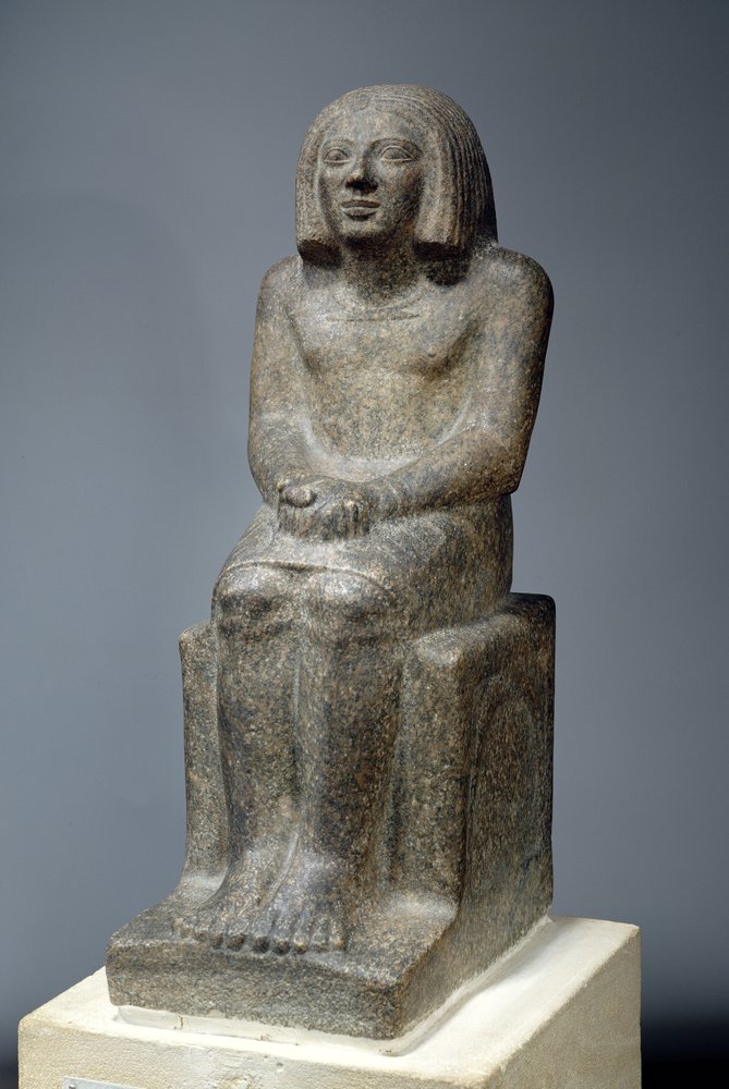 Statue des Ankh, Priester des Horus, frühdynastische Zeit von Egyptian 3rd Dynasty