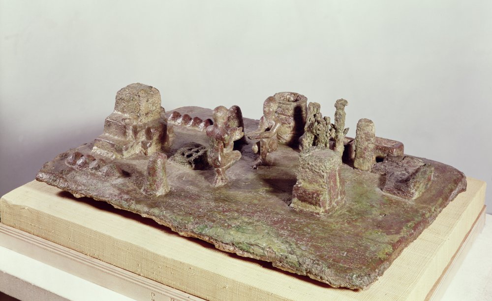 Modell der 'Sit Shamsi'-Zeremonie, aus Susa, ca. 1150 v. Chr.