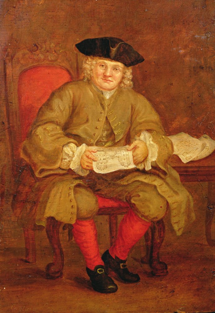 Porträt von Captain Coram von English School