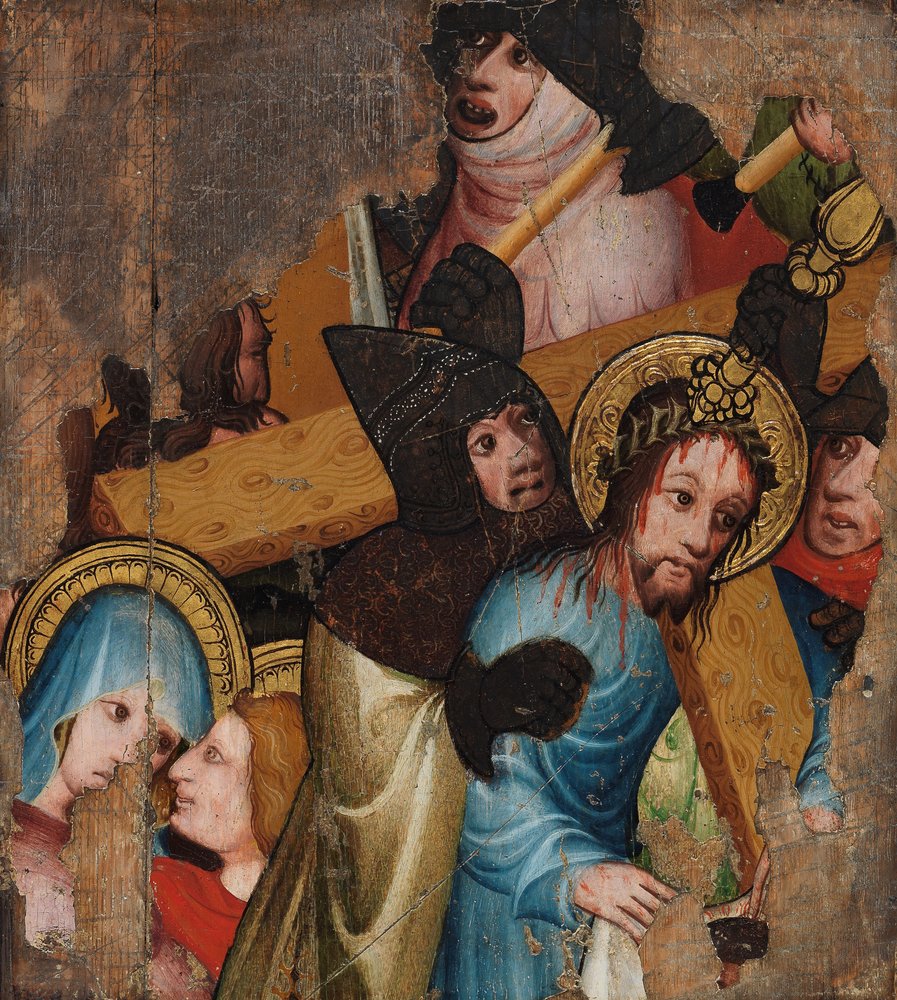 Christus trägt das Kreuz, ca. 1400-25 von English School