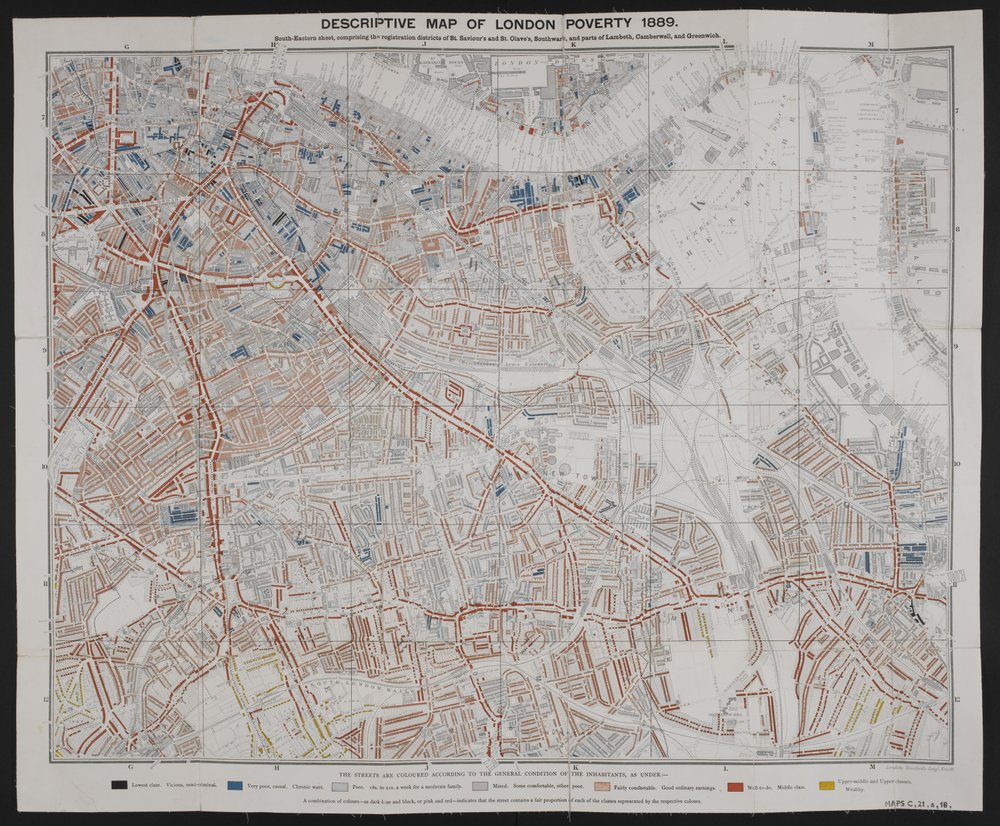 Descriptive Map of London Poverty, von Charles Booth