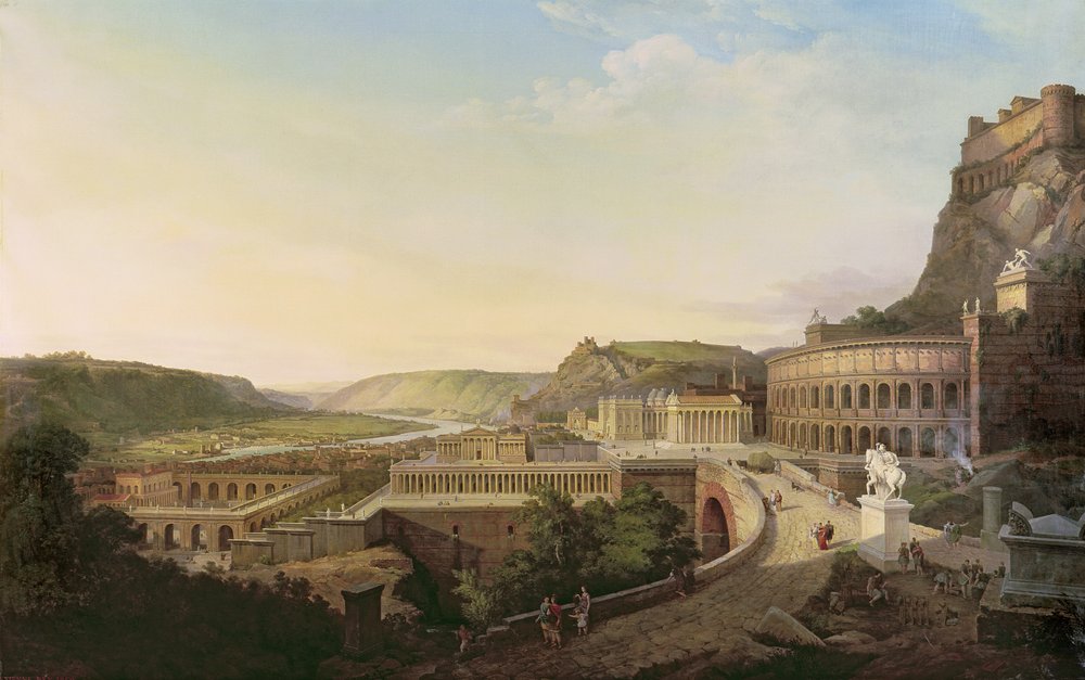 Ansicht von Wien in römischer Zeit, 1860 von Etienne Rey