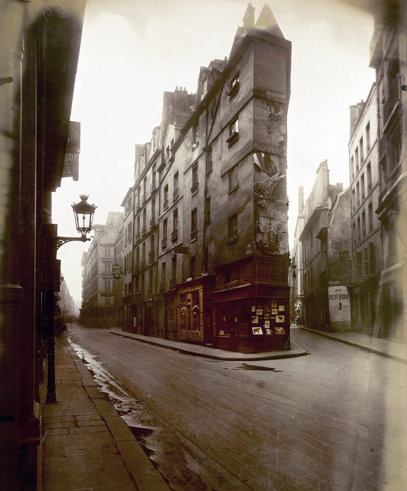 Rue de Seine und Rue de l’Échaudé, Paris, ca. 1924 von Eugène Atget