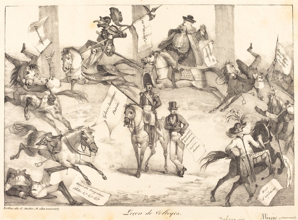 Voltigierunterricht (Trickreiten) von Eugène Delacroix