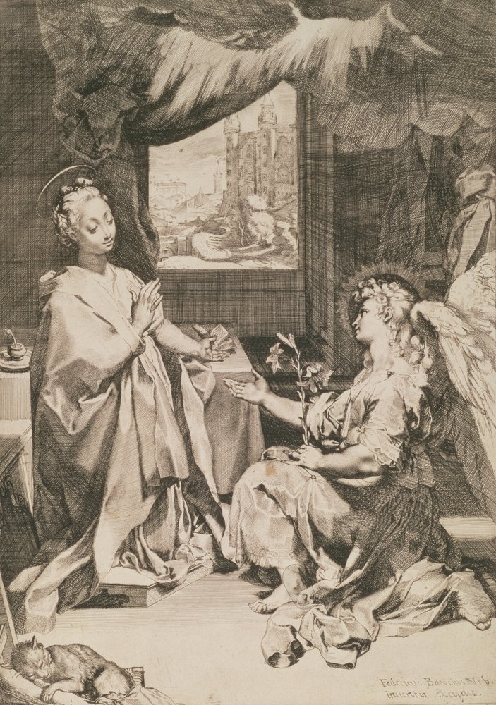 Die Verkündigung, um 1581 von Federico Barocci