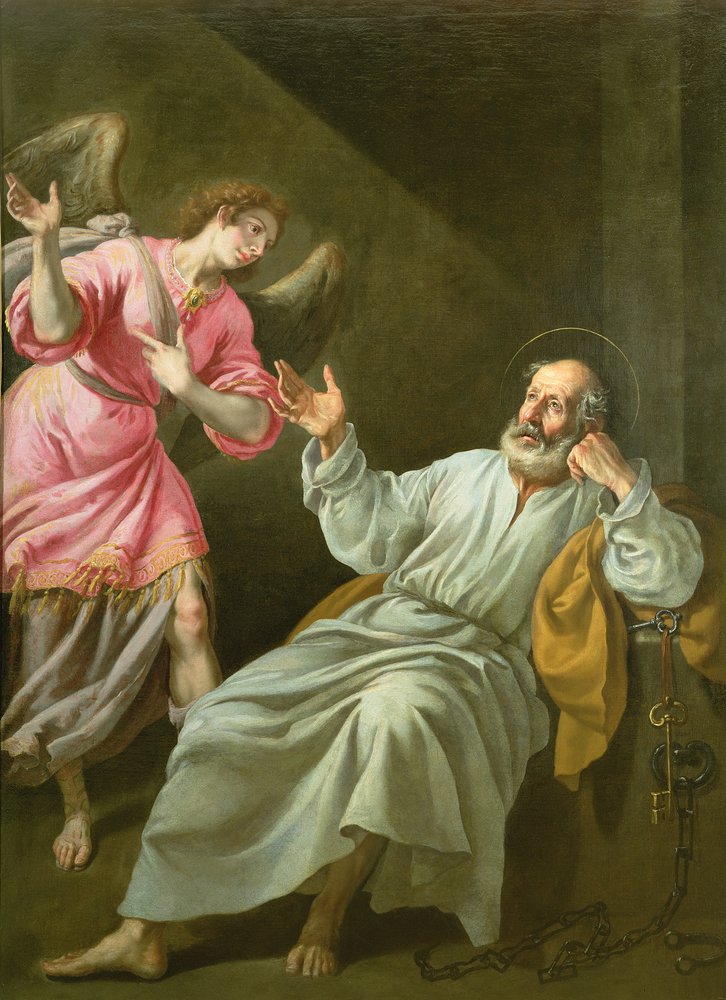 Die Befreiung des Heiligen Petrus aus dem Gefängnis von Felix Castello
