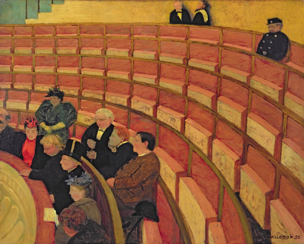 Der obere Rang im Théâtre du Châtelet, 1895 von Felix Edouard Vallotton