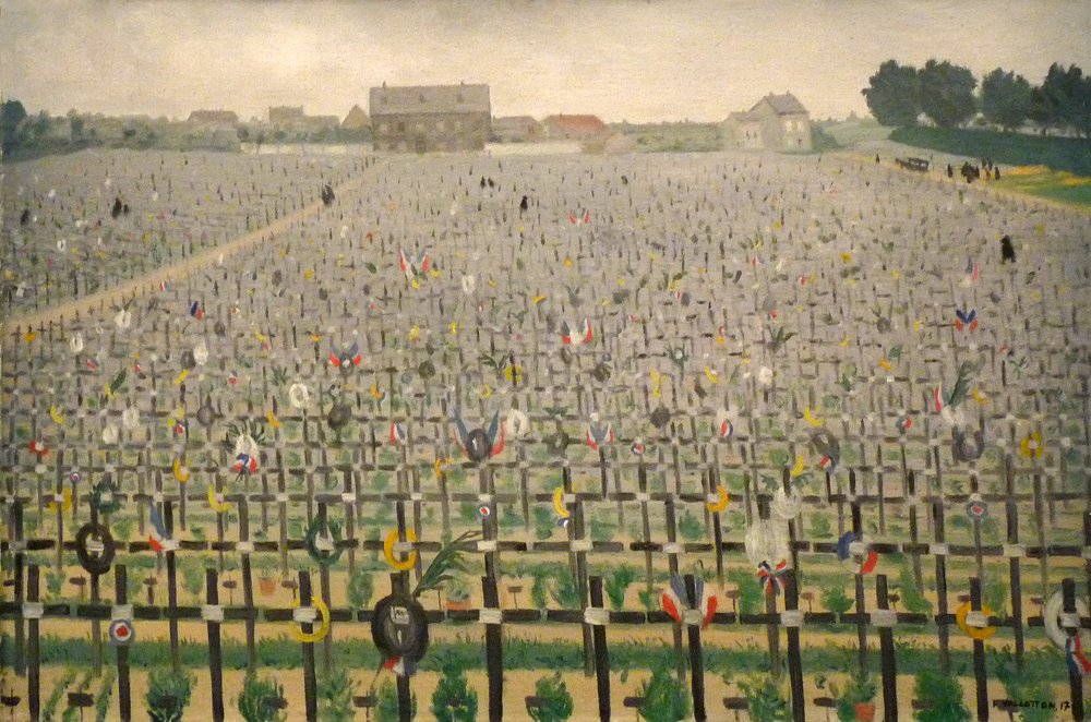 Der Militärfriedhof von Chalons von Felix Edouard Vallotton