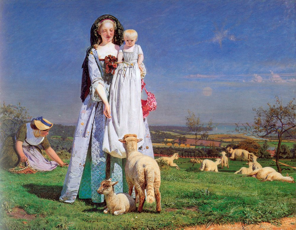 Die hübschen Baa-Lämmer, 1859 von Ford Madox Brown