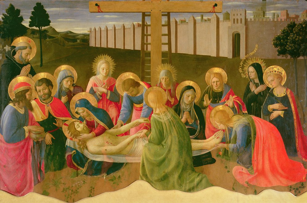 Beweinung des toten Christus, 1436-41 von Fra Angelico