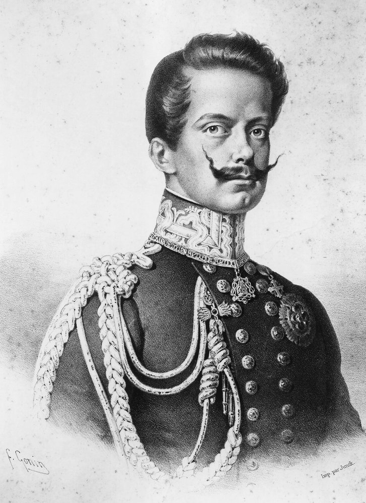 Porträt von Vittorio Emanuele II (1820-1878), erster König von Italien von Francesco Gonin