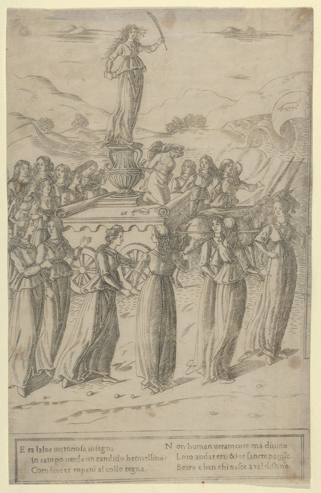Der Triumph der Keuschheit, ca. 1480-90 von Francesco Rosselli