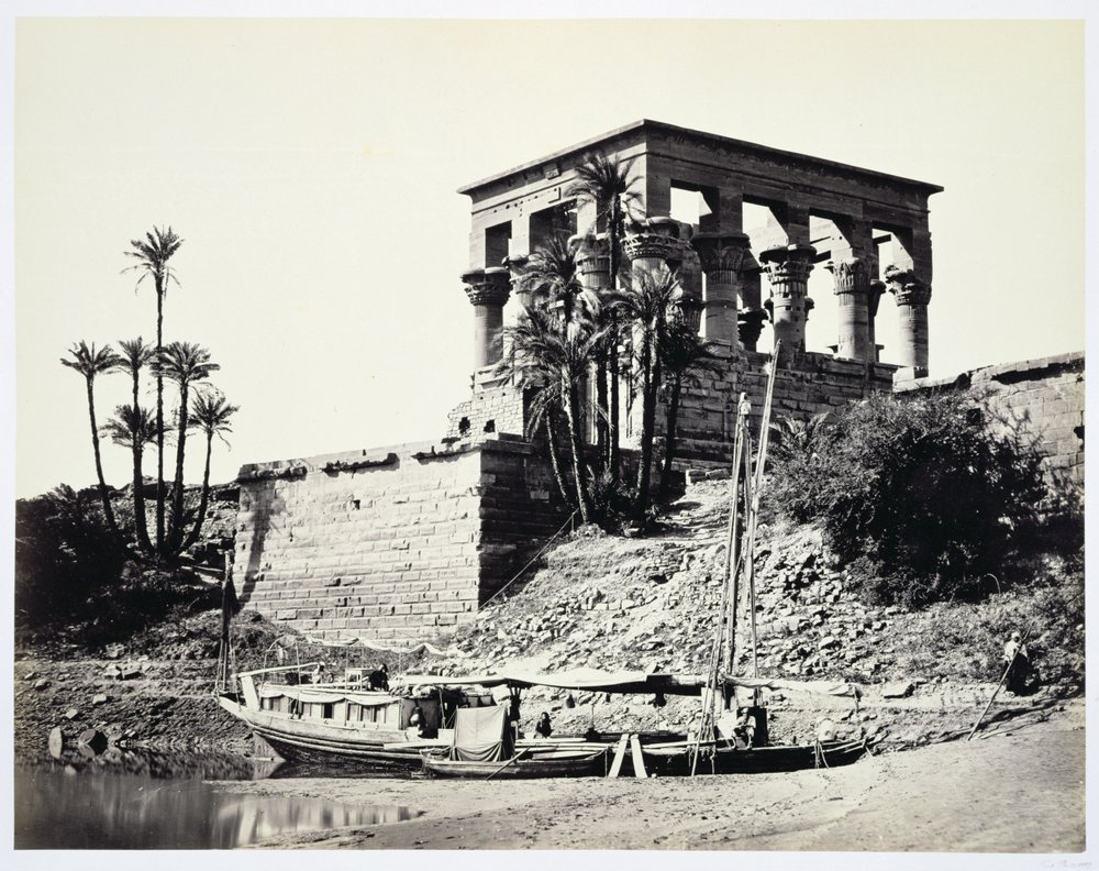 Kiosk des Trajan, Philae, Ägypten, 1858 von Francis Frith