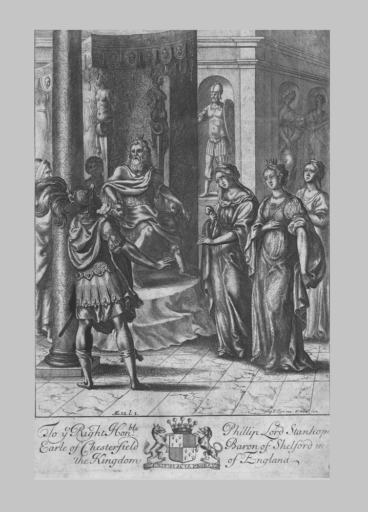Turnus vor Latinus, frühes 17. Jahrhundert von Francis Cleyn