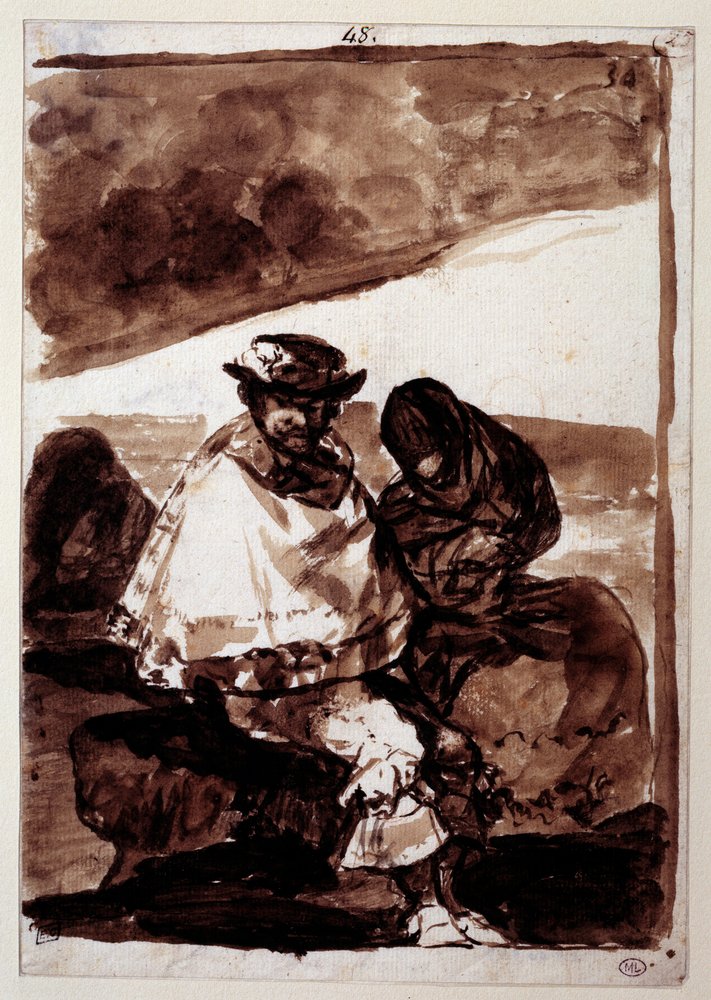Das Rendezvous von Francisco de Goya: Kunstdruck kaufen