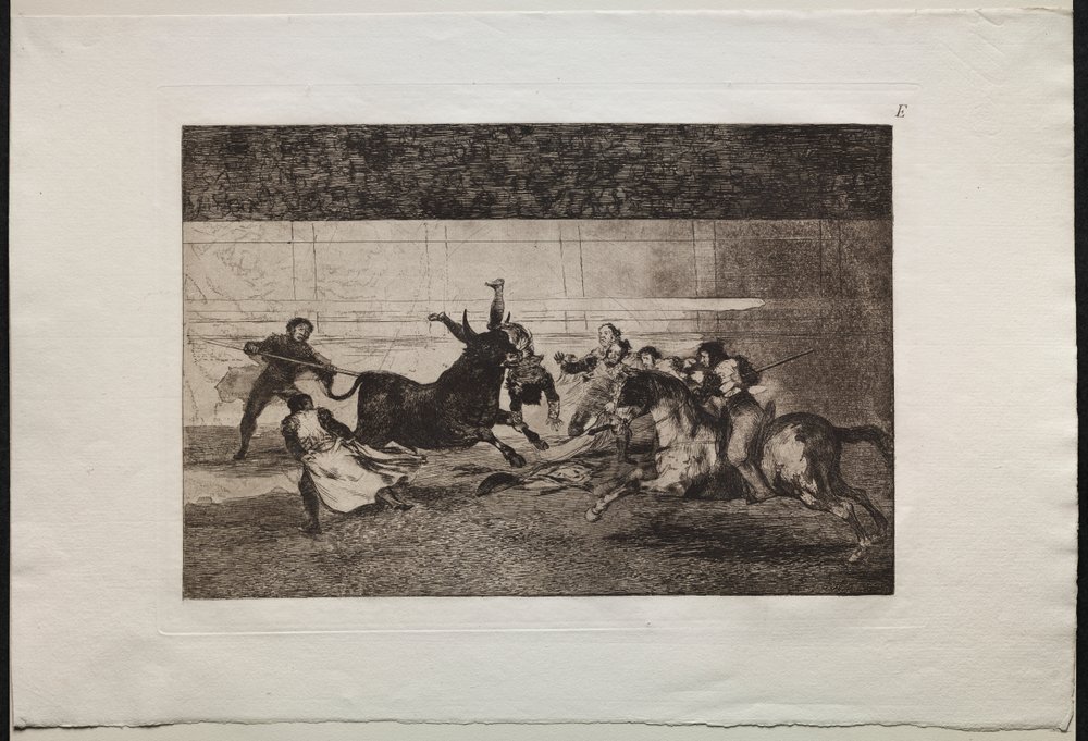 Stierkämpfe: Der Tod von Pepe Illo (2. Komposition) von Francisco de Goya