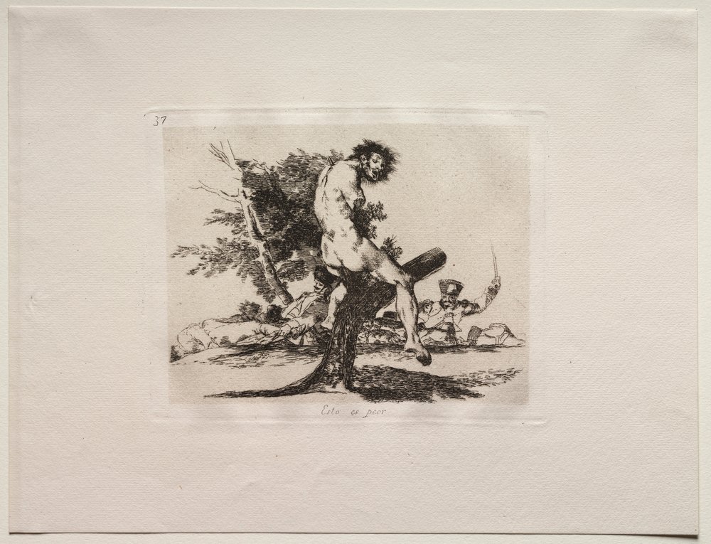 Die Schrecken des Krieges: Das ist schlimmer von Francisco de Goya