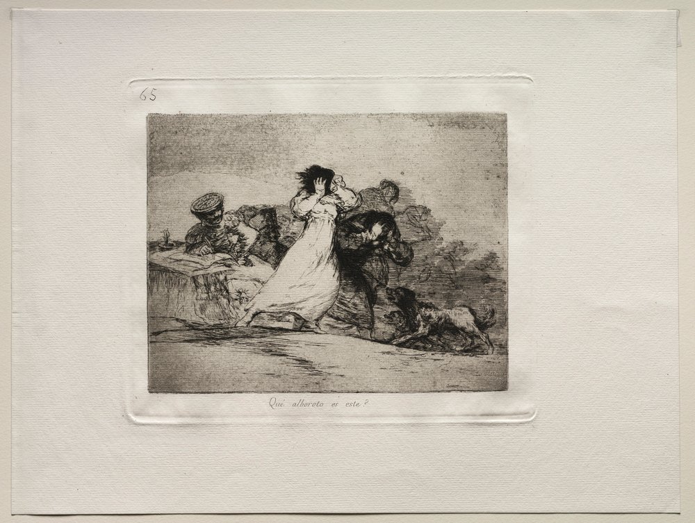 Die Schrecken des Krieges: Was ist das für ein Tumult von Francisco de Goya