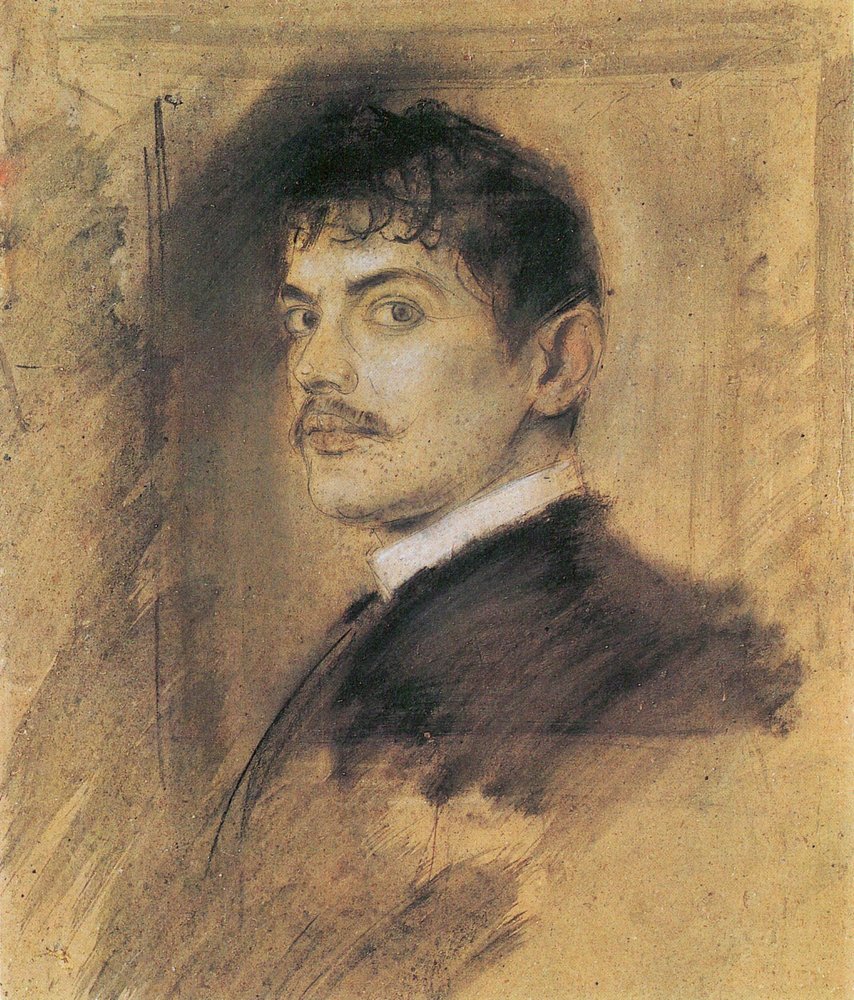 Porträt von Franz Stuck von Franz von Lenbach