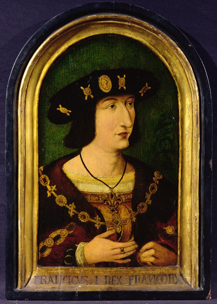 Franz I. (1494-1547) König von Frankreich von French School