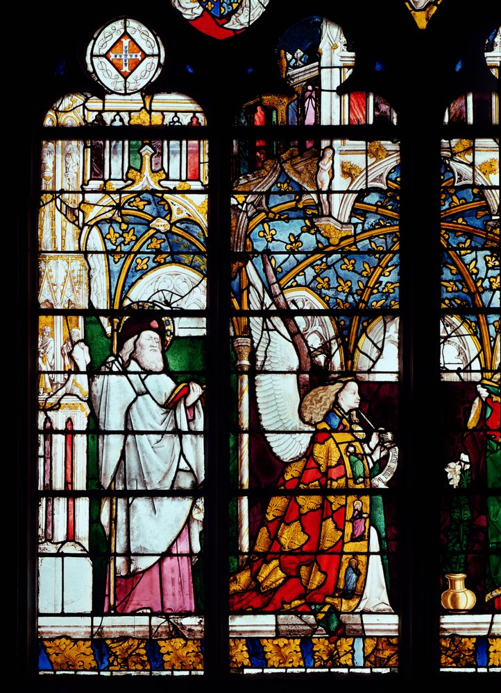 St. Jakobus und der Engel der Verkündigung, aus der Kapelle von Jacques Coeur von French School