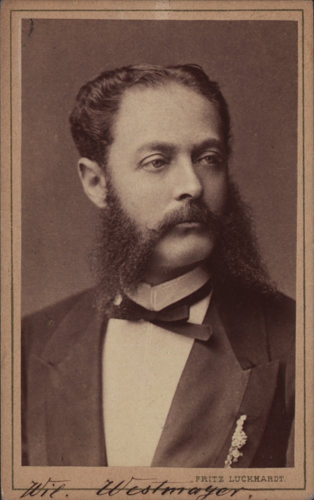 Porträt des Komponisten Wilhelm Westmeyer 1829-1880 von Fritz Luckhardt