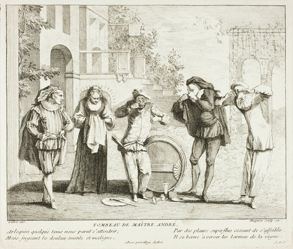 Tafel aus Livre de Scènes Comiques von Gabriel Huquier