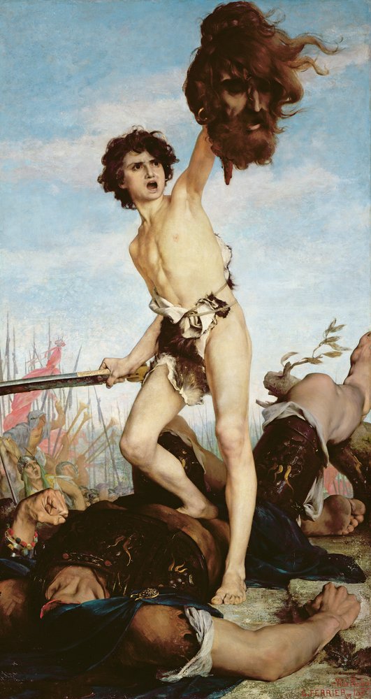 David siegreich über Goliath, 1876 von Gabriel-Joseph-Marie-Augustin Ferrier