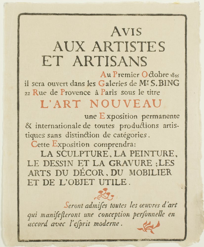 Hinweis an Künstler und Handwerker von Georges Lemmen