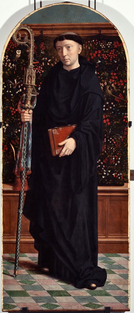 Heiliger Maurus (oder Amaury, Amalric, Maura, Morane, Mauro) von Gerard David