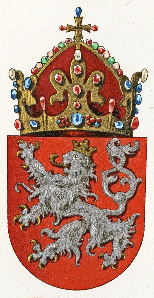 Wappen von Böhmen, ca. 1898 von German School