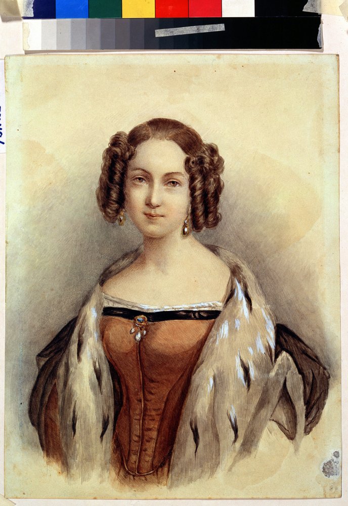Porträt der Prinzessin Marie von Hessen und am Rhein, zukünftige Kaiserin von Russland von German School