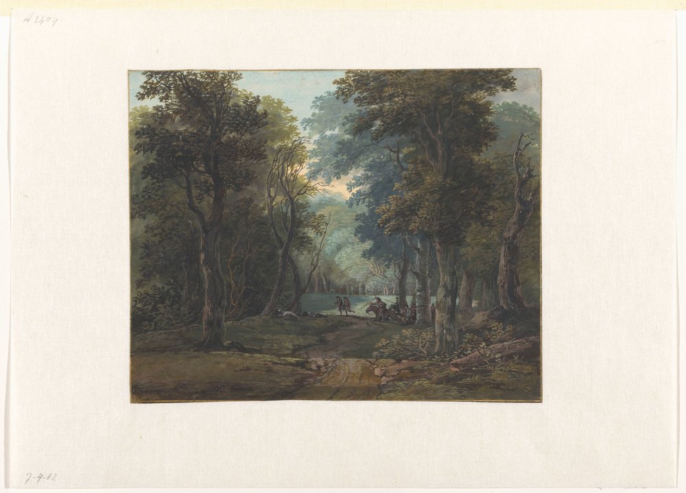 Jäger im Wald von Gerrit Battem