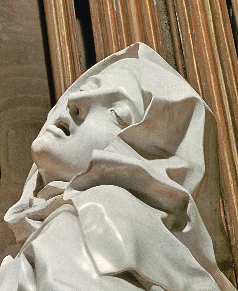Die Ekstase der heiligen Teresa, Marmordetail von 968 von Gian Lorenzo Bernini
