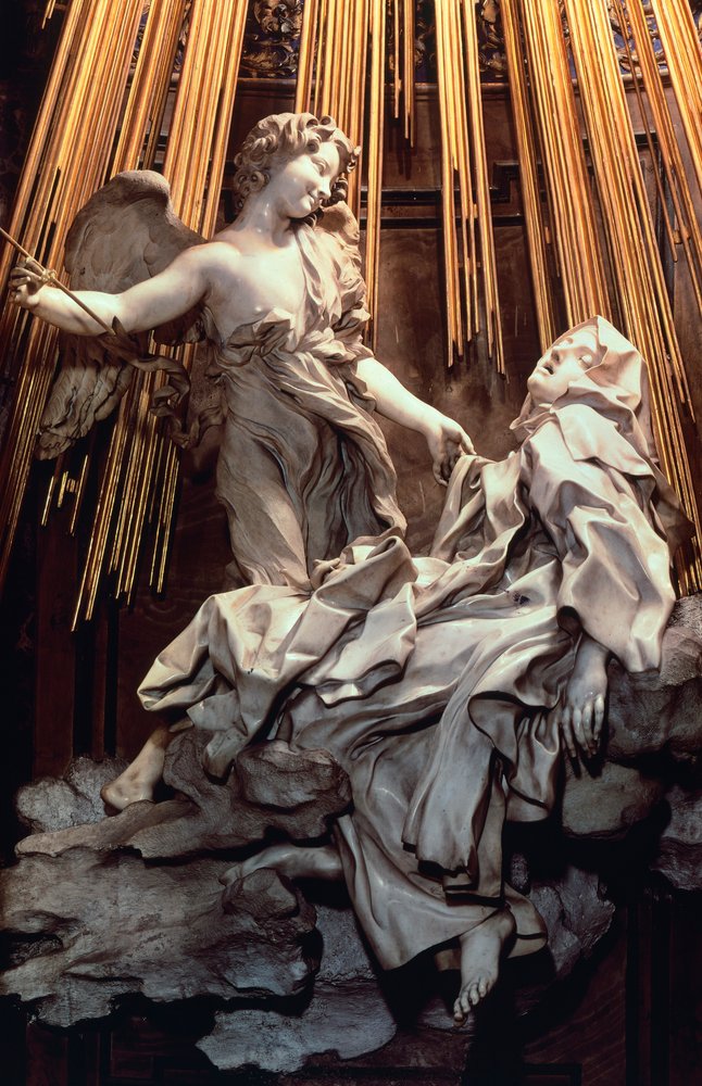 Italien, Rom, Cornaro-Kapelle in der Kirche Santa Maria della Vittoria, Ekstase der heiligen Teresa von Ávila von Gian Lorenzo Bernini