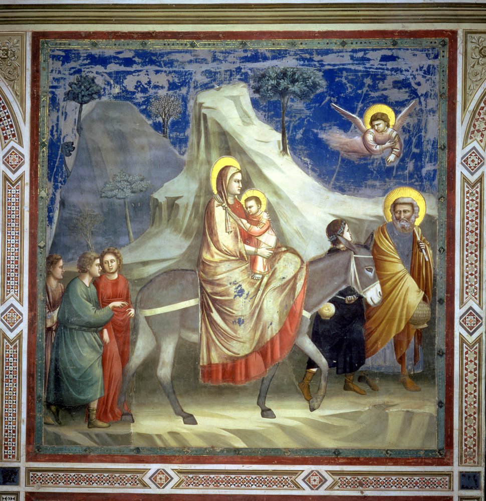 Die Flucht nach Ägypten, um 1305 von Giotto di Bondone