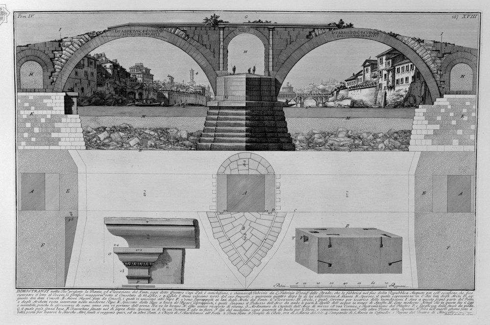 Fabriciusbrücke von Giovanni-Battista Piranesi