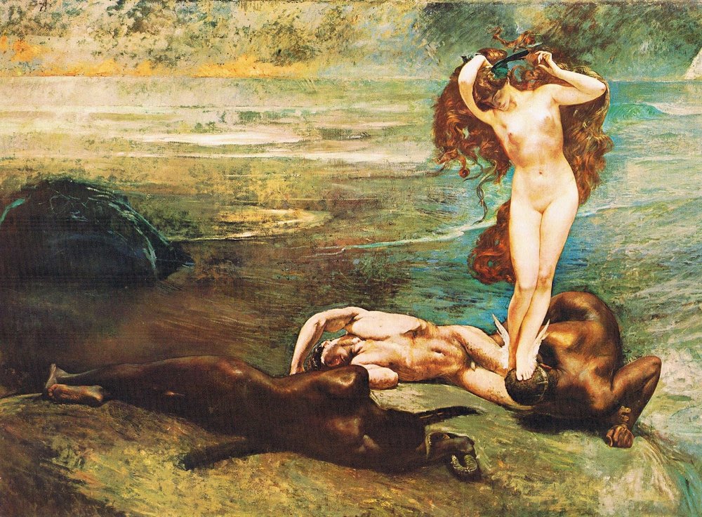 Die Gorgone und die Helden von Giulio Aristide Sartorio