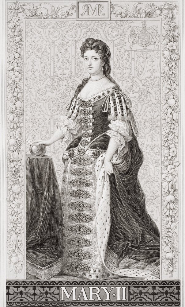 Königin Maria II. (1662-94), aus „Illustrations of English and Scottish History“, Band II von Godfrey Kneller