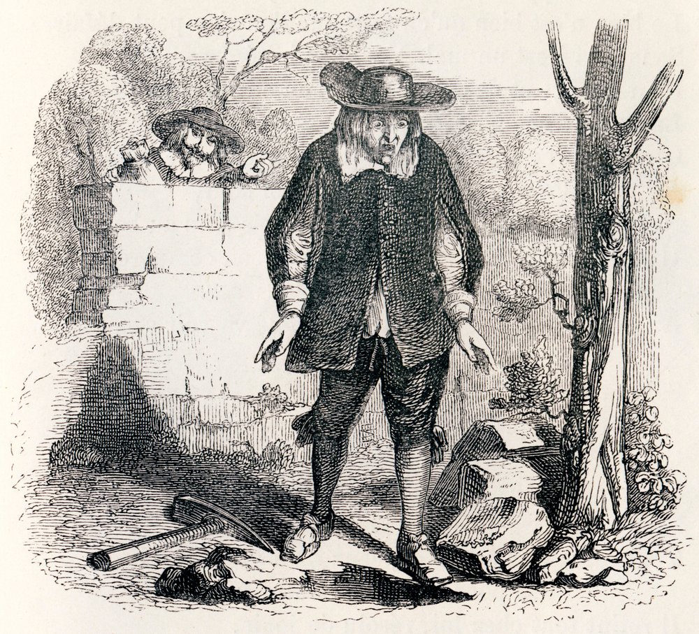 Der Brenner und sein Kumpan - Fabeln von La Fontaine von Grandville