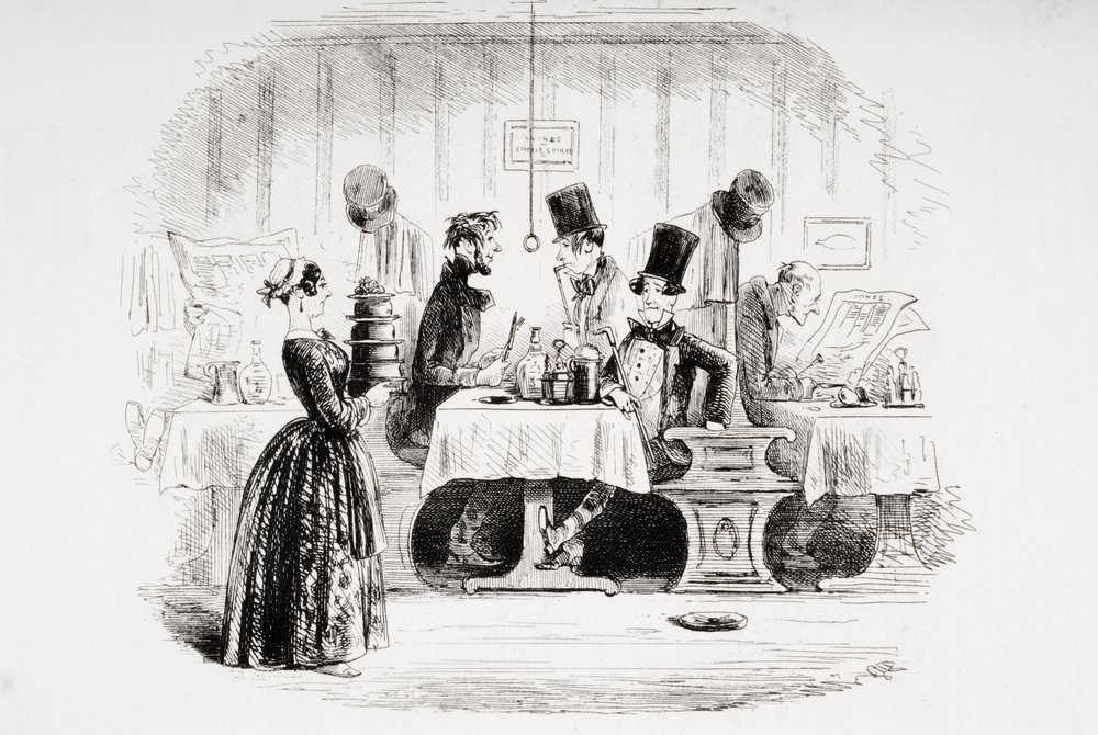 Mr. Guppys Unterhaltung, Illustration aus 'Bleak House' von Charles