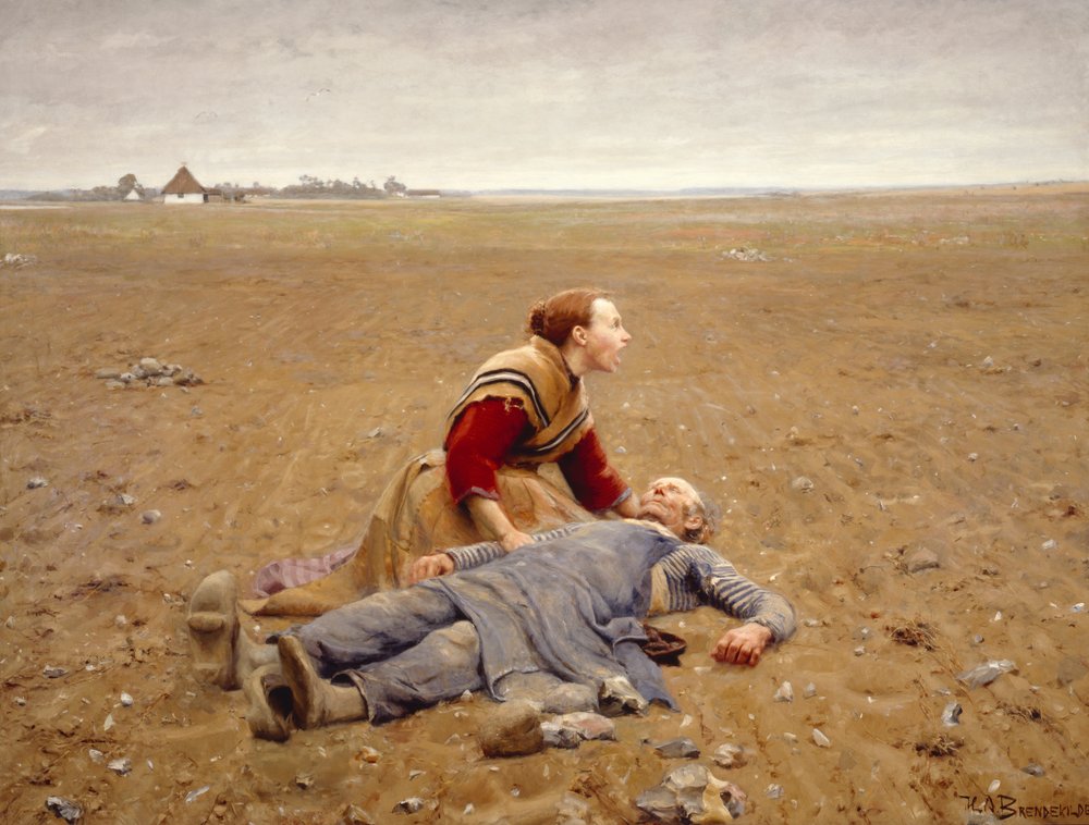 Erschöpft oder Der Märtyrer, 1889 von Hans Andersen Brendekilde