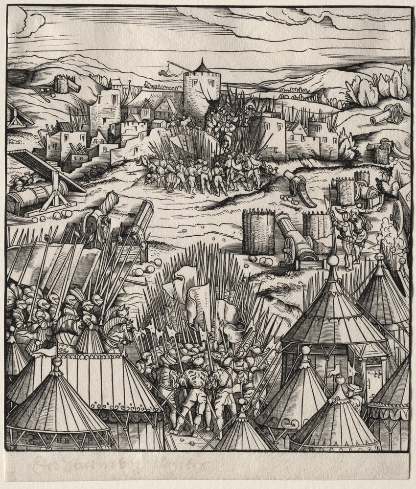 Der Sturm auf Nantes von Hans Burgkmair