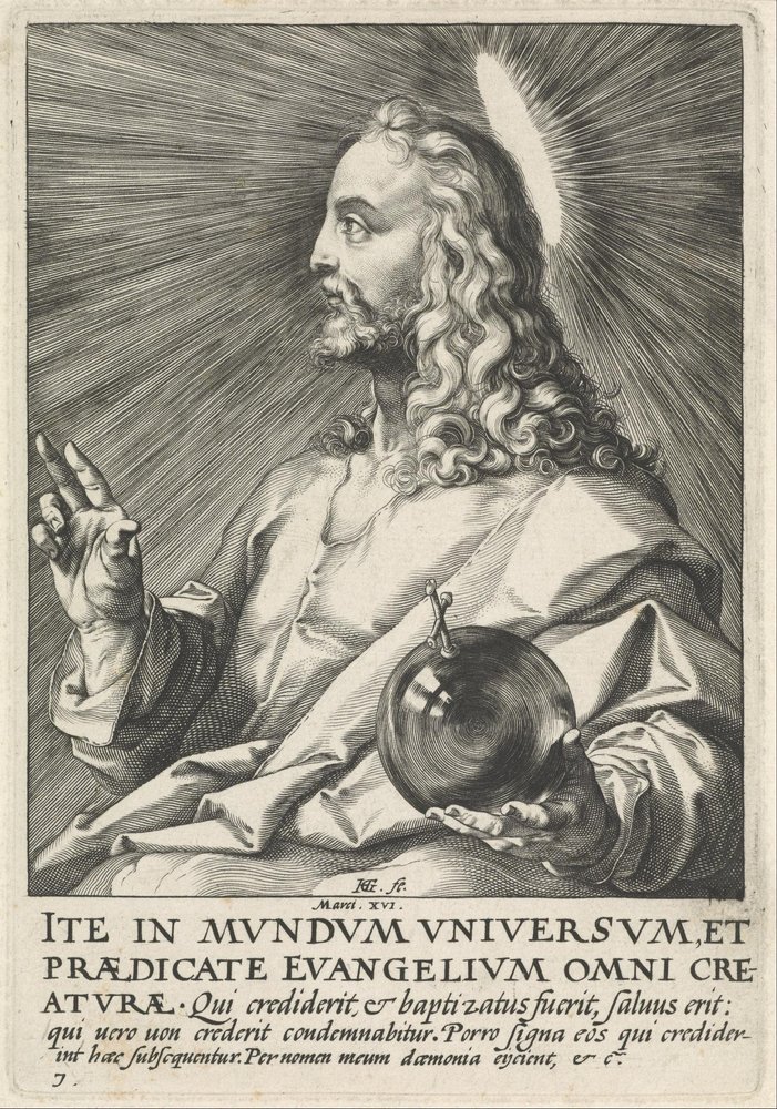 Salvator Mundi von Hendrik Goltzius